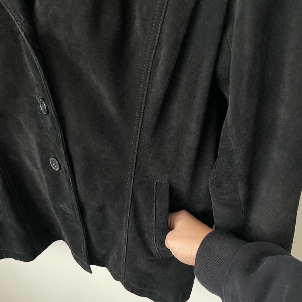 Danier Black Suede Women's Blazer - Picture 3 of 11